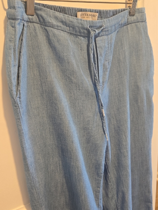 Liverpool Pants - Liverpool Blue Chambray Drawstring Trousers